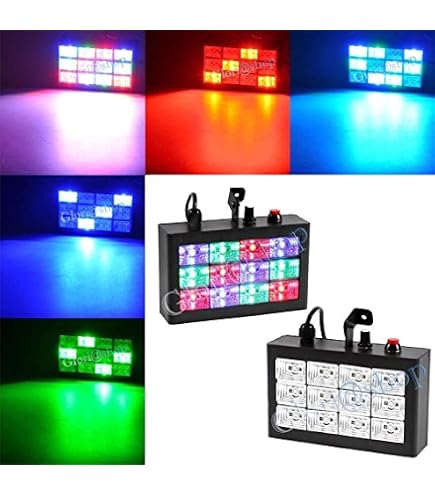 PAR Wash LED Algam Lighting PARWASH 76 RING, 7 LED RGBW Da 6W + Anello RGB, DMX, Telecomando, Per Spettacoli E Eventi