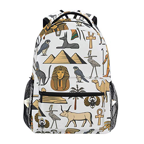 Preisvergleich Produktbild Ahomy Schulrucksack, Büchertasche für Teenager Mädchen Jungen, ägyptische Religion und Kultur, Reiserucksack, Umhängetasche, Wandertasche für Damen und Herren