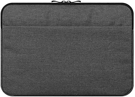 LiDCH 15.6 Inch Laptop Sleeve Case Protective Bag with Handle for 15" MacBook Pro/ Pro Retina, Ultrabook Notebook Carrying Case Handbag for 15" 15.6" Lenovo Dell HP Chromebook ASUS Acer,Dark Grey
