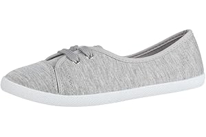 Elara Damen Ballerinas Sneaker Schnürer Chunkyrayan