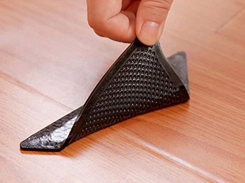 Teppich-Unterlage Anti Slip Pad für Teppiche und Teppichböden schwarz 8 Stück - 6