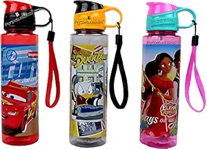 perpetual bliss designer Multi color water bottle for boys girl kids birthday party return gift {(pack of 3)}