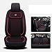 Produktbild Skysep Universal Fit Full Set Trendy Elegance Autositzbezug, Airbag-kompatibel und Split-Bank, Fit Most Car (Schwarz Rot)