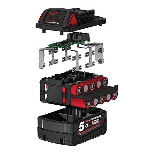 Milwaukee Akku, M18 B5, 18 V/5.0 Ah Red Li-Ion - 3