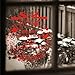 Produktbild Wandaufkleber Weihnachtsdekoration Aufkleber Fenster Aufkleber Home Decor Red Hausgarten Küchenzubehör dekorative Aufkleber Wandbilder