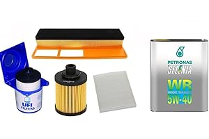RICAMBI RUSSO KIT TAGLIANDO 1.3 MULTIJET CON 4 FILTRI MISTI + 4 LITRI SELENIA WR 5W40 (UFI)
