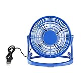 Mini Size USB Fan Portable Super Mute PC USB Cooler Cooling Desk Mini Fan - Blue