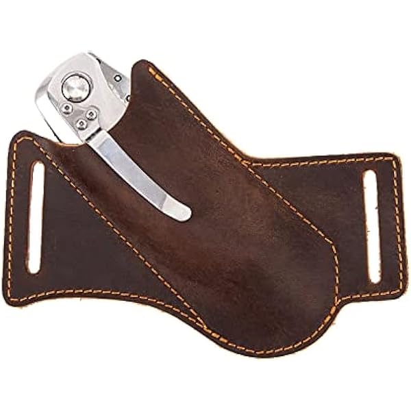 Mergel Leder-Messertasche für drei Messer in Caramel Mergel Leder-Messertasche für drei Messer in Caramel