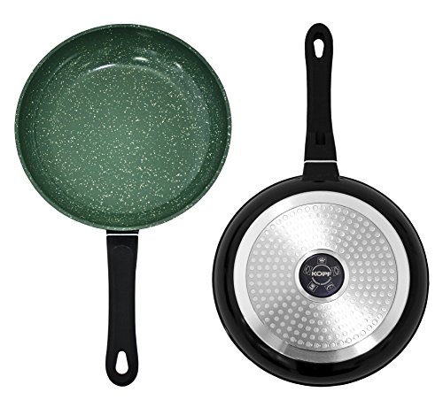 Kopf Pfannenset Emerald (Aluguss, 2-teilig, Keramikbeschichtung, Induktion) schwarz/grün - 2