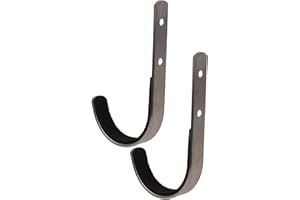 SPYMINNPOO 2 Uds Soporte de Pistola de Metal Y Ganchos de Escopeta Colgadores de Rifle Montaje en Pared Gancho J Gancho Montado en la Pared para de Tiro con Deportes De Ocio Equipo De Caza