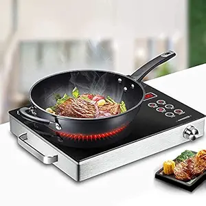 Frixen Electric Ceramic Cooker Induction Cooker Household Smart New Battery Cooker Light Wave Cooker Electric Tea Cooker Desktop Frying Cooker Multi Function Touch Panel, Multicolor