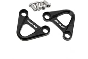 ROCKMUTE Motorrad-Fußstützen-Abdeckplatten für Yamaha MT-10 FZ-10 2016 2017 2018 2019 2020 Motorrad links rechts Racing Haken Ersatz hintere Fußstütze Aufhänger