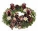 Produktbild Adventskranz Lichterzauber, 30 cm im Duchmesser, mit dunkelroten Kerzen