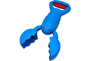 alldoro- Concentrarsi Escavatore a Mano, Giocattolo per Sabbia, con Design a Granchio, per Spiaggia e sabbiera, Pala per Bambini dai 3 Anni in su, Blu, Colore, 63035
