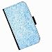Produktbild Hairyworm - Lots of jewels in shades of blue Xiaomi Mi Mix leather side flip wallet phone case, cover with card slots, money slot and magnetic clasp to close. X omi Mi Mix photo phone case
