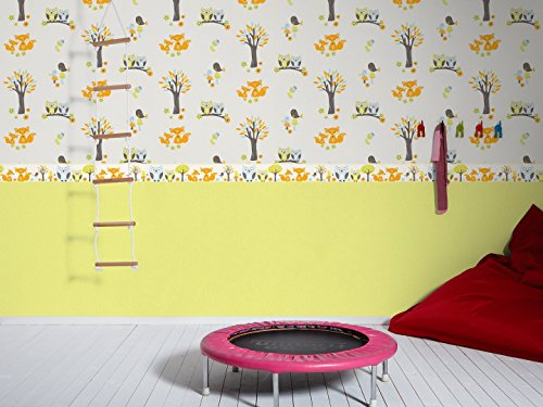 Esprit Kids Vliestapete Forest, Mustertapete, weiß, beige, hellblau, braun, magenta, 941151 - 7