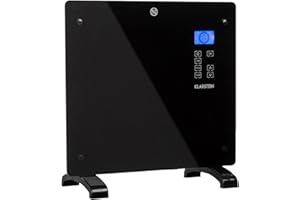 ‎KLARSTEIN Klarstein Electric Heater, Convector Heater, Mobile Electric Heater, Energy-Saving, Slim, Quiet, Electric, Floor-Standing Device, with Thermostat, 1000 Watt