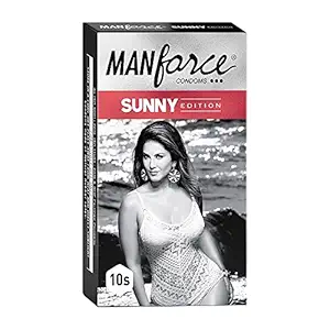 Rudra Manforce Ribbed & Dotted Sunny Edition Condoms - Pack of 5 (10 Pieces in 1 Pack)