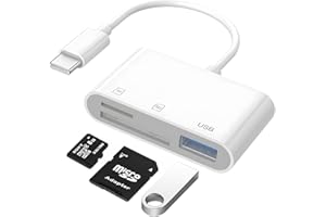 ABRITY Lector de tarjetas SD USB, Lector de tarjetas SD, lector de tarjetas de memoria, lectores de tarjetas de memoria externos, adaptador de tarjeta SD para ventanas del ordenador, adaptador SD OTG