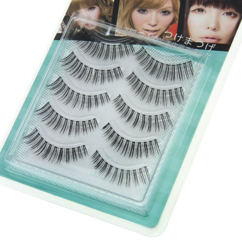Brand New 5 Pair Fashion Womens' Daily Party Costume Handmade Eyelashes Makeup Reuseable Natural-look Long Curly False Fake Extensions Eye lash (Natural Look)