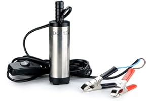 CHUKCHI TOPCHK 12V 38mm Bomba Sumergible de Acero Inoxidable con Bomba Transferencia Agua Aceite Combustible Diesel