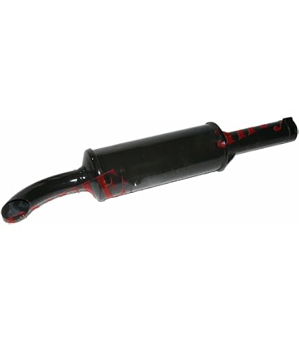 Ama Lombardini Schalldämpfer Für Traktor – Mit Zweilochflansch (47 Mm Mittenabstand), Höhe 150 Mm, Passend Für Lombardini Modelle