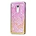 Produktbild Xiaomi Redmi Note 4X Hülle Glitzer Liquid Transparent Schutzhülle Schmetterling, Xiaomi Redmi Note 4 Handyhülle Weich Silikon Case Stoßfest Handytasche Kreativ Protective Cover Handy Tasche Schale Kratzfeste Anti-Fingerprint, Rosa