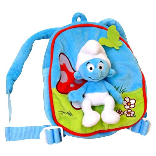"Die Schlümpfe" Mini-Rucksack aus weichem Plüsch