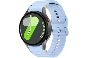 VeveXiao No Gap Band Compatible with Samsung Galaxy Watch 7 FE 6 5 4 Band 40mm 44mm/Galaxy Watch 5 Pro Band 45mm, 20mm Silicone Sport Strap Galaxy Watch 6 4 Classic Band Women Men