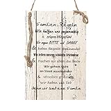 29 x 20cm, 0,5cm dickes, tapeziertes, bedrucktes Holzbrett mit dekorativer Kordel zum Aufhängen