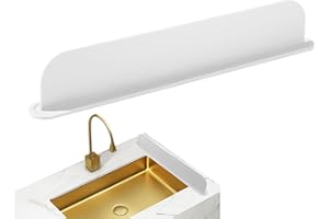 GENERIC Protector de salpicaduras de silicona para fregadero, tabla deflectora de lavado de platos para cocina, protector antisalpicaduras de agua para fregadero, cubierta de tapón de 19 pulgadas, barrera de