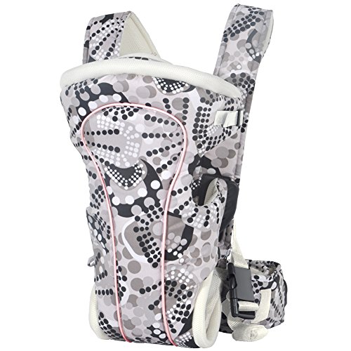 Bebamour Ergonomic Baby Carrier Classic Front and Back Carrier (Black)
