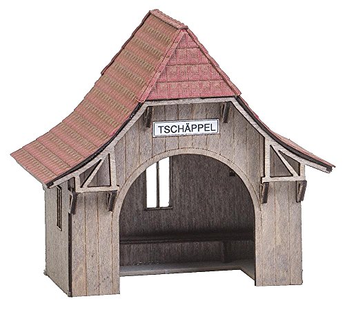 Preisvergleich Produktbild Faller FA 110084 - Haltepunkt Tschäppel, Zubehör für die Modelleisenbahn, Modellbau