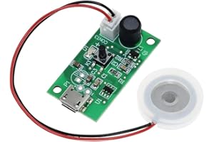 CRGANGZY Mist Maker and Driver Circuit Board Mini Oscillating Fogger Atomization Film Sheet Atomizing Ceramic Humidifier Module (Kit)