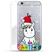 Produktbild Finoo | iPhone 6 Plus / 6S Plus Hard Case Handy-Hülle Weihnachten Motiv | Schutz-Cover Tasche mit lizensiertem Muster | Premium Case für Dein Smartphone| Einhorn Weihnachtsmütze Geschenke und Schnee