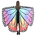 Produktbild WOZOW Damen Schmetterling Schmetterlingsflügel Kostüm Faschingkostüme Schal Tuch Poncho Umhang für Party Cosplay Karneval Fasching (Mehrfarbig 3)