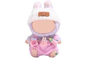 Efymosce Vestiti per bambole di peluche da 17 cm per Labu, Abbigliamento per Bambole Labu, Abiti per Labu (E)