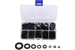 LYITZW 500 Piezas Arandelas de Acero Inoxidable, 8 Tamaños Arandela Espaciadora Redonda, 304 Acero Inoxidable Arandelas Planas, para Tornillos,Pernos, Sujetadores, (M2,M2.5,M3,M4,M5,M6,M8,M10)