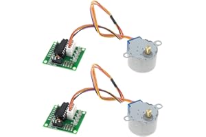 DiGiYes Lot de 2 moteurs pas à pas ULN2003 DC 5 V 4 phases 28BYJ-48 DC - Compatible avec ArduinoL8