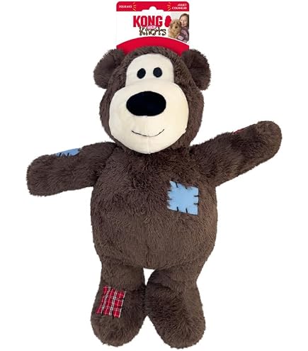 KONG Floppy Knots Jumbo XL - Giocattolo Per Cani A Forma Di Ippopotamo, Peluche Gigante Con Corda Interna E Doppio Squeaker
