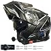 Produktbild VCAN V271 Modularer Motorrad-Helm mit Bluetooth, Klapp-Helm Gr. L, Blitz-Muster