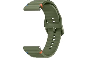 ZGCE Uhrenarmband 22mm 20mm, Silikon Uhrenarmbänder für Damen Herren, Atmungsaktives Wasserdichtes Wellenförmiges Armband, Ersatzarmband mit Schnellverschluss