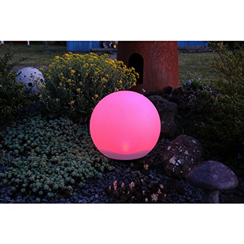 insatech Solar LED Kugel BOWL 30cm Solarkugel Farbwechsel Gartenkugel mit Fernbedienung - 3