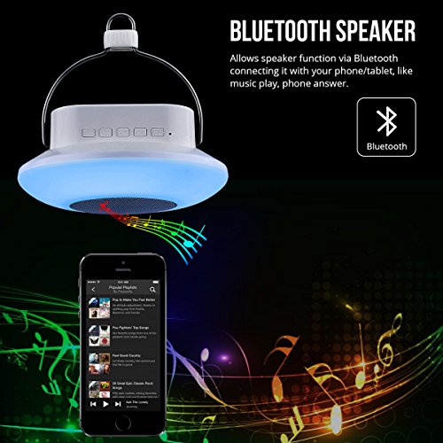 LE Bluetooth Lautsprecher Lampe, LED rgb Camping Laterne, Touch Control Stimmungslicht, usb campinglampe, FM Radio speakers, bluetooth lampe - 2