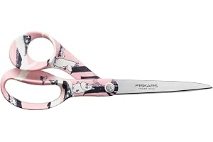 FISKARS X Moomin universalsax med mumindesign, högerhänt, längd: 21 cm, blad av rostfritt stål, Love, 1067188