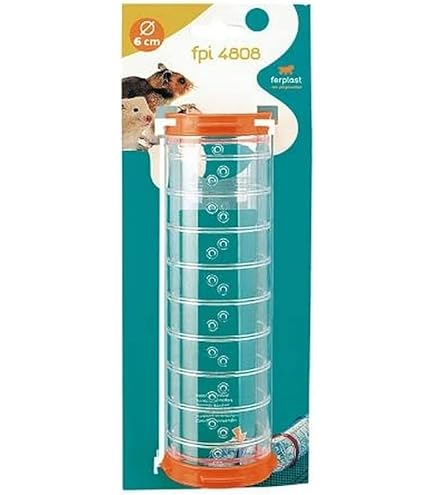 Tunnel Per Roditori Ferplast FPI 4812 - Tubo In Plastica 6cm, 4 Colori Misti