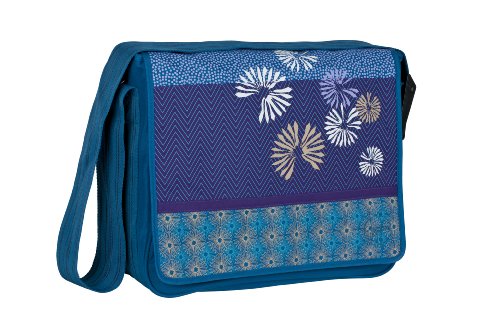 Preisvergleich Produktbild LÄSSIG Baby Wickeltasche Babytasche Stylische Umhängetasche inkl. Wickelzubehör / Casual Messenger Bag Bloom