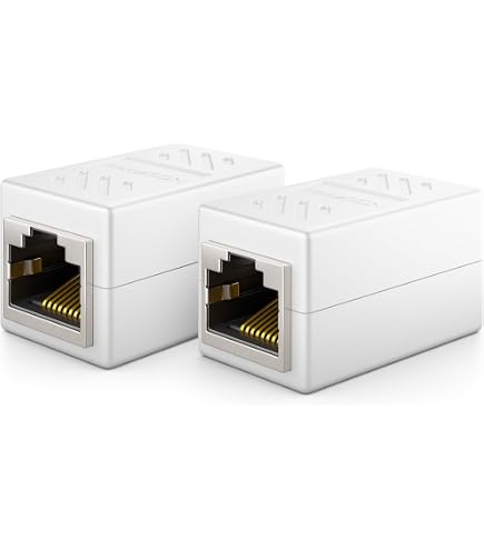deleyCON LAN Kabel Verlängerung RJ45 Kupplung Verbinder für Cat8/Cat7/Cat6/Cat5 Ethernet Cable Patchkabel Netzwerkkabel Netzwerk Adapter 10 Gigabit POE - 4 Stück - Schwarz deleyCON LAN Kabel Verlängerung RJ45 Kupplung Verbinder für Cat8/Cat7/Cat6/Cat5 Ethernet Cable Patchkabel Netzwerkkabel Netzwerk Adapter 10 Gigabit POE - 4 Stück - Schwarz