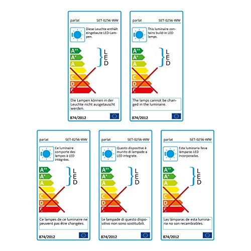 parlat LED Boden-Einbauleuchte Atria für außen, warm-weiß, je 14lm, IP65, 40mm Ø 6er Set - 7