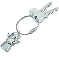 TROIKA Llavero Leopold con colgante de leopardo de metal dorado KR21-03/GO, dorado, 6,4cm, Moderno